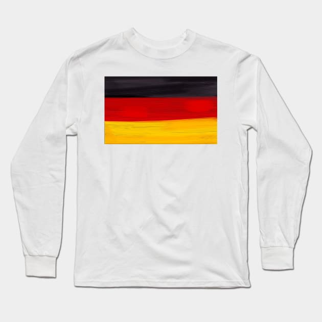 Germany Flag Long Sleeve T-Shirt by Dojaja